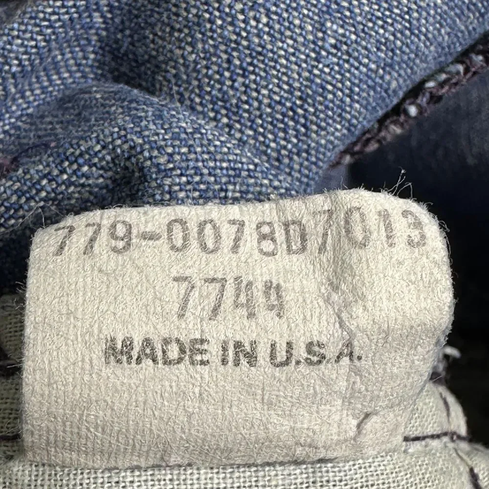 Vtg Osh‎ Kosh B'Gosh Sz 3T Girls Vestback Denim Overalls Blue Lace USA Union Tag